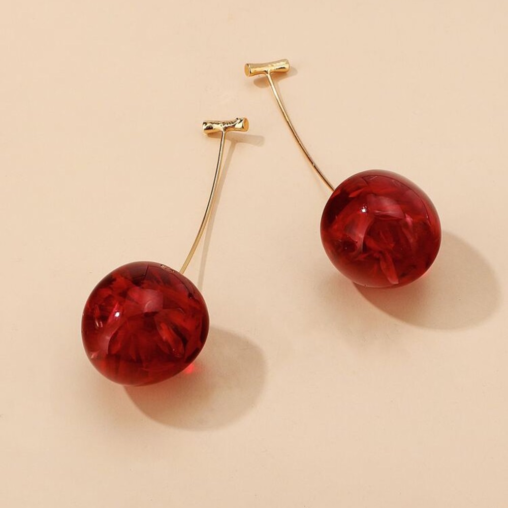 Cherry Drop Earrings